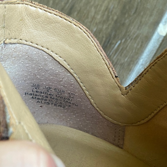 Franco Sarto Tan Leather Ankle Booties - Picture 6 of 6
